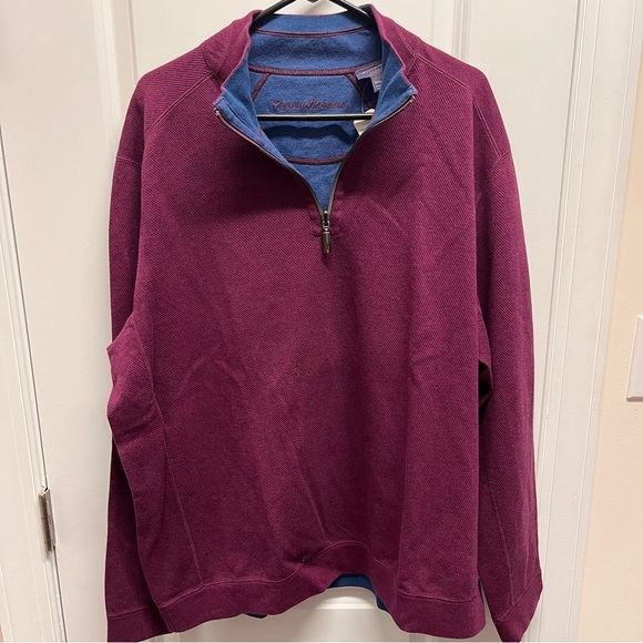 Tommy Bahama Flip Side Reversible Mock Collar Sweater XXL NWT - Picture 2 of 13